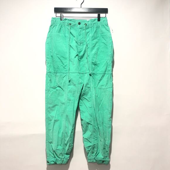 We The Free People Womens Angelo Mid Rise Pull On Jogger Green Size S - Picture 2 of 10